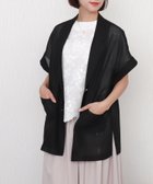 【リベルモア/libelle more】のシアーメッシュテーラードジャケット 半袖 ミドル丈 大人の最旬トレンドファッション＆コーディネート founy(ファウニー) ファッション Fashion レディースファッション Fashion for Women アウター Coat / Outerwear Collection レディースジャケット・軽アウター Jackets テーラードジャケット / 通勤・きれいめスタイル Tailored Jackets & Blazers インナー Innerwear ショルダー Shoulder, Shoulder Strap シンプル Simple, Minimal ジャケット Jacket, Outerwear スリット Slit, Slit Detail ダウン Down, Puffer デニム Denim, Jeans Material トレンド Trend, Trending Now ドロップ Drop Shoulder, Dropped Style ポケット Pocket, Pocket Detail 半袖 Short Sleeve, Half Sleeve ミドル Middle Length, Mid Height リラックス Relax, Relaxed Fit 再入荷 Restock / Back in Stock 夏 Summer 旅行 Travel ビジネス 仕事 通勤 Business / Work / Commuting thumbnail クロ|ID: prp329100004964010 ipo3291000000037248343