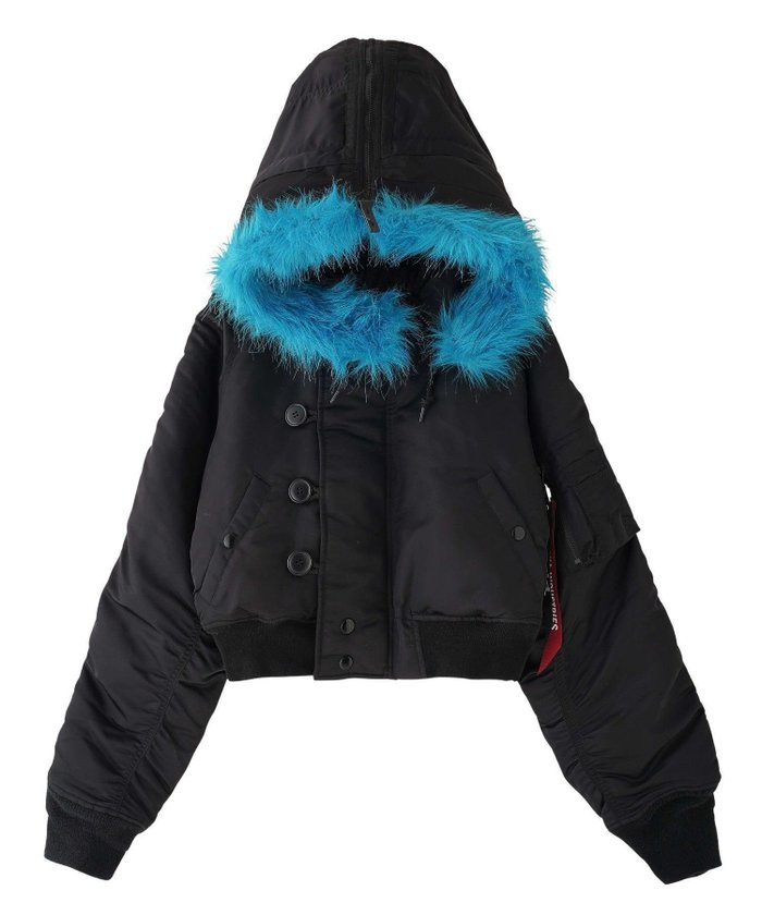 【エックスガール/X-girl】のX-girl x ALPHA N-2B JACKET インテリア・キッズ・メンズ・レディースファッション・服の通販 founy(ファウニー) https://founy.com/ ファッション Fashion レディースファッション Fashion for Women アウター Coat / Outerwear Collection レディースジャケット・軽アウター Jackets オレンジ Orange ヴィンテージ Vintage Style ショート Short, Short Length ジャケット Jacket, Outerwear プリント Print, Printed Pattern リボン Ribbon, Bow |ID: prp329100004967332 ipo3291000000037259097