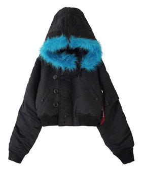 【エックスガール/X-girl】のX-girl x ALPHA N-2B JACKET 大人の最旬トレンドファッション＆コーディネート founy(ファウニー) ファッション Fashion レディースファッション Fashion for Women アウター Coat / Outerwear Collection レディースジャケット・軽アウター Jackets オレンジ Orange ヴィンテージ Vintage Style ショート Short, Short Length ジャケット Jacket, Outerwear プリント Print, Printed Pattern リボン Ribbon, Bow |ID:prp329100004967332