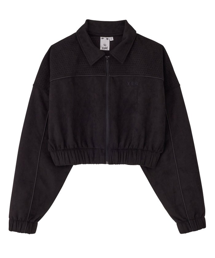 【エックスガール/X-girl】のFAUX SUEDE SHIRT インテリア・キッズ・メンズ・レディースファッション・服の通販 founy(ファウニー) https://founy.com/ ファッション Fashion レディースファッション Fashion for Women トップス・カットソー Cut & Sew Tops シャツ・ブラウス・オフィスカジュアル Elegant Blouses & Button-Ups インナー Innerwear 秋 Autumn 切替 Switching, Contrast Panel ショート Short, Short Length ジップ Zip, Zipper セットアップ Set-Up, Coordinated Outfit なめらか Smooth, Silky Texture フレア Flare, Flared ブルゾン Blouson, Bomber Jacket ベーシック Basic, Essential おすすめ Recommended / Our Picks 旅行 Travel |ID: prp329100004967373 ipo3291000000037259254