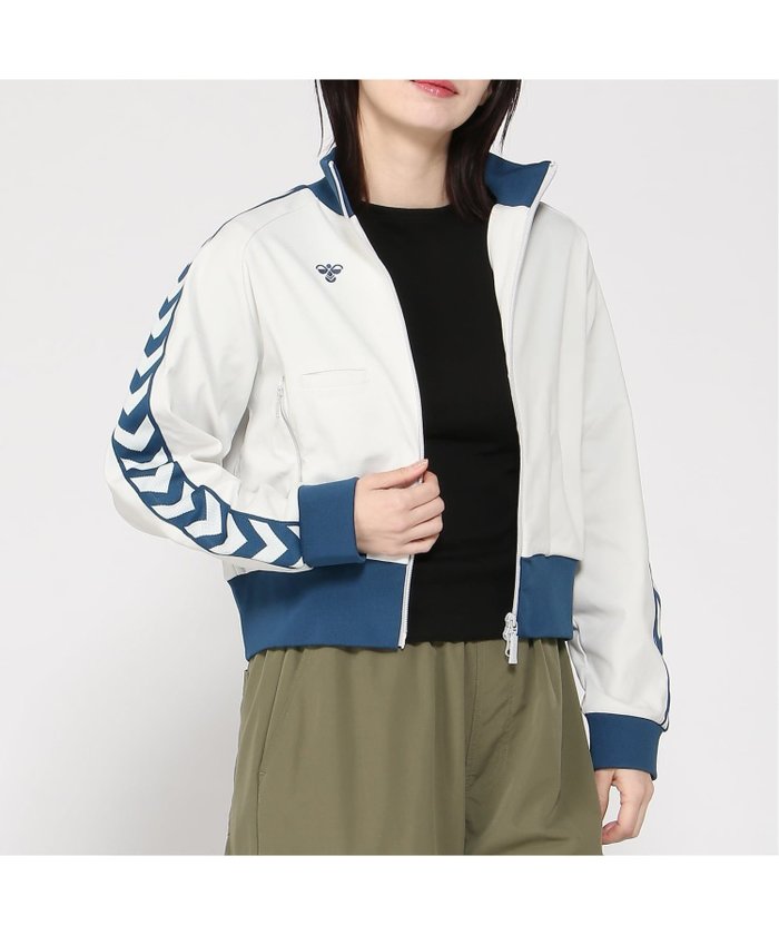 【エスラッシュ/S-Rush】のhummel/HMP トラックジャケット インテリア・キッズ・メンズ・レディースファッション・服の通販 founy(ファウニー) https://founy.com/ ファッション Fashion レディースファッション Fashion for Women アウター Coat / Outerwear Collection レディースジャケット・軽アウター Jackets クロップド Cropped, Short Length コンパクト Compact, Small Size ジャケット Jacket, Outerwear ストレッチ Stretch, Stretchy Fabric |ID: prp329100004967390 ipo3291000000037259297