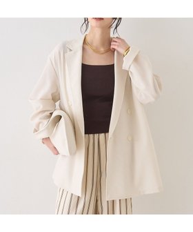 【ルージュヴィフラクレ/Rouge vif la cle】のバスケットメッシュダブルジャケット 大人の最旬トレンドファッション＆コーディネート founy(ファウニー) ファッション Fashion レディースファッション Fashion for Women アウター Coat / Outerwear Collection レディースジャケット・軽アウター Jackets おすすめ Recommended / Our Picks ジャケット Jacket, Outerwear スリット Slit, Slit Detail ダブル Double, Double-Breasted デニム Denim, Jeans Material ノースリーブ Sleeveless, No-Sleeve バスケット Basket, Basket Bag フロント Front, Front Design ボックス Boxy, Box Shape 夏 Summer |ID:prp329100004967400