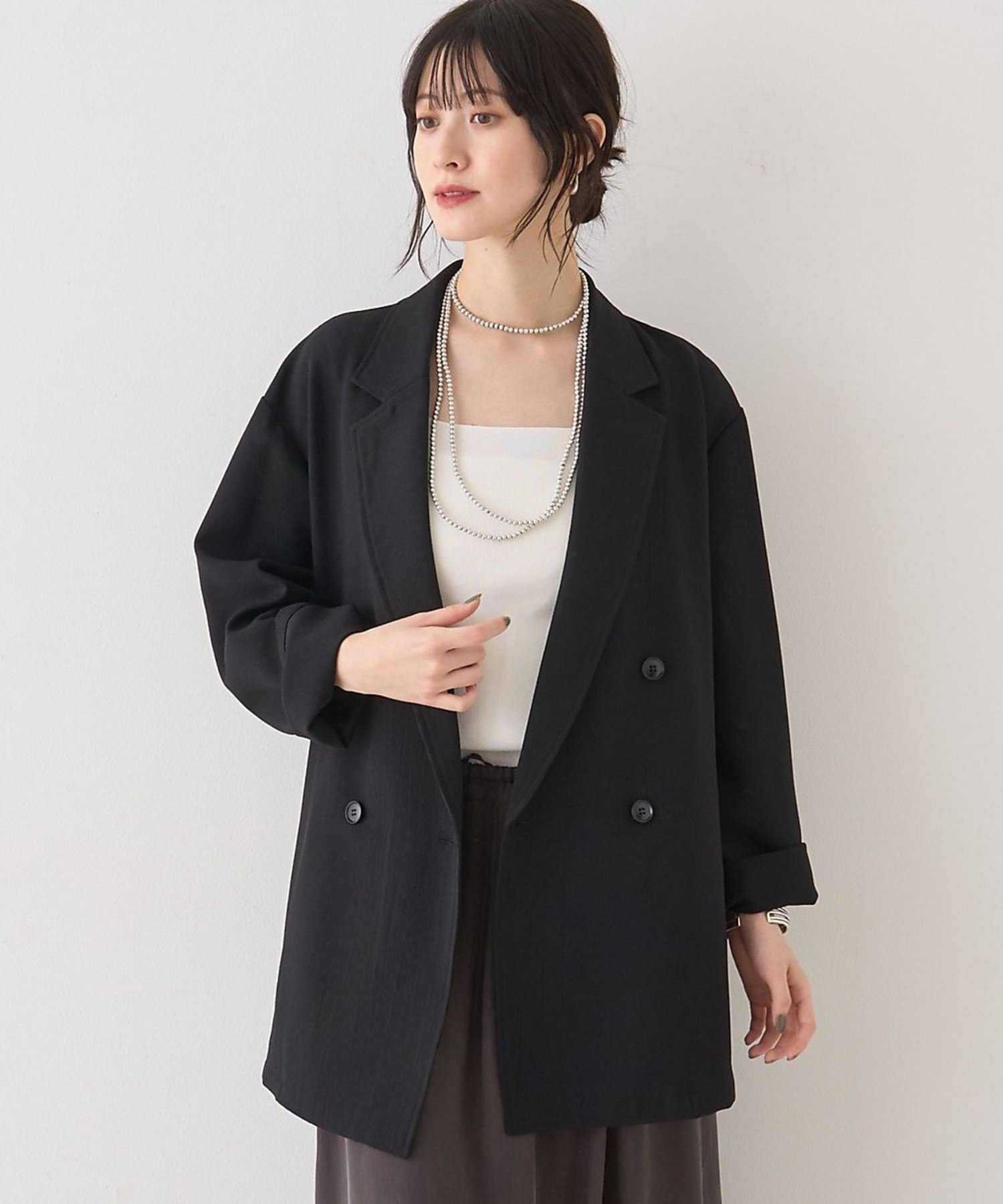 【ルージュヴィフラクレ/Rouge vif la cle】のバスケットメッシュダブルジャケット インテリア・キッズ・メンズ・レディースファッション・服の通販 founy(ファウニー) 　ファッション　Fashion　レディースファッション　Fashion for Women　アウター　Coat / Outerwear Collection　レディースジャケット・軽アウター　Jackets　おすすめ　Recommended / Our Picks　ジャケット　Jacket, Outerwear　スリット　Slit, Slit Detail　ダブル　Double, Double-Breasted　デニム　Denim, Jeans Material　ノースリーブ　Sleeveless, No-Sleeve　バスケット　Basket, Basket Bag　フロント　Front, Front Design　ボックス　Boxy, Box Shape　夏　Summer　ブラック|ID: prp329100004967400 ipo3291000000037259316