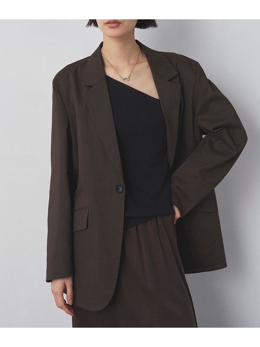 【ミースロエ/MIESROHE】のリネン混シアージャケット インテリア・キッズ・メンズ・レディースファッション・服の通販 founy(ファウニー) 　ファッション　Fashion　レディースファッション　Fashion for Women　アウター　Coat / Outerwear Collection　レディースジャケット・軽アウター　Jackets　シェイプ　Shape, Slim Fit　スマート　Smart, Elegant　リネン　Linen, Linen Fabric　BRW[058]|ID: prp329100004967462 ipo3291000000037259551