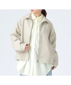 【ビームス ハート/BEAMS HEART】の【4/23新規値下げ】フェイクレザー ジップ ブルゾン 26SS レディース ライトアウター 春アウター GREIGE|ID: prp329100004967465 ipo3291000000037259567