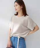 【アンタイトル/UNTITLED】の【古畑星夏さん着用/11色展開/体型カバー】前後2WAYフレンチスリーブニット 大人の最旬トレンドファッション＆コーディネート founy(ファウニー) ファッションモデル・俳優・女優 Models 女性 Women 古畑星夏 Furuhata Seika ファッション Fashion レディースファッション Fashion for Women トップス・カットソー Cut & Sew Tops ニット Knit Tops & Sweaters 今季 This Season, Current Season ストレッチ Stretch, Stretchy Fabric スマート Smart, Elegant 定番 Standard, Basic Item バランス Balance, Style Balance パターン Pattern, Design Print ボトム Bottoms, Lower Wear ボーダー Border, Stripe リラックス Relax, Relaxed Fit ワイド Wide, Wide Fit おすすめ Recommended / Our Picks 夏 Summer thumbnail グレージュ|ID: prp329100004967496 ipo3291000000037259717