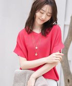 【アンタイトル/UNTITLED】の【古畑星夏さん着用/11色展開/体型カバー】前後2WAYフレンチスリーブニット 大人の最旬トレンドファッション＆コーディネート founy(ファウニー) ファッションモデル・俳優・女優 Models 女性 Women 古畑星夏 Furuhata Seika ファッション Fashion レディースファッション Fashion for Women トップス・カットソー Cut & Sew Tops ニット Knit Tops & Sweaters 今季 This Season, Current Season ストレッチ Stretch, Stretchy Fabric スマート Smart, Elegant 定番 Standard, Basic Item バランス Balance, Style Balance パターン Pattern, Design Print ボトム Bottoms, Lower Wear ボーダー Border, Stripe リラックス Relax, Relaxed Fit ワイド Wide, Wide Fit おすすめ Recommended / Our Picks 夏 Summer thumbnail ピンク|ID: prp329100004967496 ipo3291000000037259721