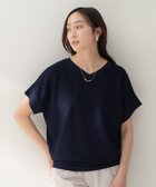 【アンタイトル/UNTITLED】の【古畑星夏さん着用/11色展開/体型カバー】前後2WAYフレンチスリーブニット 大人の最旬トレンドファッション＆コーディネート founy(ファウニー) ファッションモデル・俳優・女優 Models 女性 Women 古畑星夏 Furuhata Seika ファッション Fashion レディースファッション Fashion for Women トップス・カットソー Cut & Sew Tops ニット Knit Tops & Sweaters 今季 This Season, Current Season ストレッチ Stretch, Stretchy Fabric スマート Smart, Elegant 定番 Standard, Basic Item バランス Balance, Style Balance パターン Pattern, Design Print ボトム Bottoms, Lower Wear ボーダー Border, Stripe リラックス Relax, Relaxed Fit ワイド Wide, Wide Fit おすすめ Recommended / Our Picks 夏 Summer thumbnail ネイビー|ID: prp329100004967496 ipo3291000000037259726