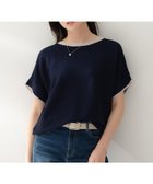 【アンタイトル/UNTITLED】の【古畑星夏さん着用/11色展開/体型カバー】前後2WAYフレンチスリーブニット 大人の最旬トレンドファッション＆コーディネート founy(ファウニー) ファッションモデル・俳優・女優 Models 女性 Women 古畑星夏 Furuhata Seika ファッション Fashion レディースファッション Fashion for Women トップス・カットソー Cut & Sew Tops ニット Knit Tops & Sweaters 今季 This Season, Current Season ストレッチ Stretch, Stretchy Fabric スマート Smart, Elegant 定番 Standard, Basic Item バランス Balance, Style Balance パターン Pattern, Design Print ボトム Bottoms, Lower Wear ボーダー Border, Stripe リラックス Relax, Relaxed Fit ワイド Wide, Wide Fit おすすめ Recommended / Our Picks 夏 Summer thumbnail ネイビー|ID: prp329100004967496 ipo3291000000037259734