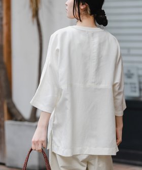 【アーバンリサーチ ドアーズ/URBAN RESEARCH DOORS】のFORK SPOON プルオーバーブラウス 大人の最旬トレンドファッション＆コーディネート founy(ファウニー) ファッション Fashion レディースファッション Fashion for Women トップス・カットソー Cut & Sew Tops シャツ・ブラウス・オフィスカジュアル Elegant Blouses & Button-Ups カジュアルプルオーバー・ニットトップス Pullovers & Knit Tops / Casual Pullovers 今季 This Season, Current Season シンプル Simple, Minimal スクエア Square, Square Shape スタンダード Standard, Basic ベーシック Basic, Essential リネン Linen, Linen Fabric ロング Long, Long-Length ワイド Wide, Wide Fit S/S・春夏 SS, Spring/Summer, Warm Season 夏 Summer 2026年 2026 2026春夏・S/S Spring/Summer 2026 SS26 |ID:prp329100004967517