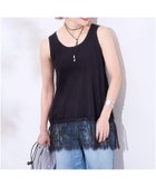 【ジャーナルスタンダード/JOURNAL STANDARD】の《追加 3》レースヘムシアータンク ブラック|ID: prp329100004967573 ipo3291000000037260080