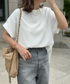 【スタイルドア/STYLEDOOR】のバックジップジョーゼットTブラウス 大人の最旬トレンドファッション＆コーディネート founy(ファウニー) ファッション Fashion レディースファッション Fashion for Women トップス・カットソー Cut & Sew Tops シャツ・ブラウス・オフィスカジュアル Elegant Blouses & Button-Ups バッグ Bags インナー Innerwear ジョーゼット Georgette, Semi-Sheer Fabric スラックス Slacks, Dress Pants デニム Denim, Jeans Material バランス Balance, Style Balance ボトム Bottoms, Lower Wear ラウンド Round, Round Neck リネン Linen, Linen Fabric リボン Ribbon, Bow おすすめ Recommended / Our Picks 夏 Summer エレガント 上品 Elegant |ID:prp329100004967592