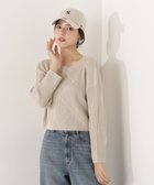 【プロポーション ボディドレッシング/PROPORTION BODY DRESSING】のラメ入りアイレットボクシーニット ベージュ|ID: prp329100004967651 ipo3291000000037260419