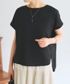 【ビアズリー/BEARDSLEY】のウシロコクーンブラウス 大人の最旬トレンドファッション＆コーディネート founy(ファウニー) ファッション Fashion レディースファッション Fashion for Women トップス・カットソー Cut & Sew Tops シャツ・ブラウス・オフィスカジュアル Elegant Blouses & Button-Ups シンプル Simple, Minimal ジョーゼット Georgette, Semi-Sheer Fabric スリット Slit, Slit Detail スリーブ Sleeve, Long Sleeve / Short Sleeve バランス Balance, Style Balance フレンチ French, French Style 再入荷 Restock / Back in Stock thumbnail ブラック|ID: prp329100004967669 ipo3291000000037260512