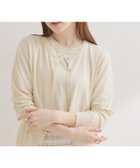 【クチュール ブローチ/Couture Brooch】の【アンサンブル可・UVカット・アンチピリング】ポイント透かしビジュー釦カーディガン アイボリー|ID: prp329100004967675 ipo3291000000037260528