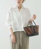 【アーバンリサーチ/URBAN RESEARCH】のラミーレーヨンワイドショートシャツ 大人の最旬トレンドファッション＆コーディネート founy(ファウニー) ファッション Fashion レディースファッション Fashion for Women トップス・カットソー Cut & Sew Tops シャツ・ブラウス・オフィスカジュアル Elegant Blouses & Button-Ups コンパクト Compact, Small Size シンプル Simple, Minimal ダブル Double, Double-Breasted ドローコード Drawcord, Drawstring Cord バランス Balance, Style Balance フロント Front, Front Design ポケット Pocket, Pocket Detail S/S・春夏 SS, Spring/Summer, Warm Season 夏 Summer 2026年 2026 2026春夏・S/S Spring/Summer 2026 SS26 thumbnail オフホワイト|ID: prp329100004967704 ipo3291000000037260645