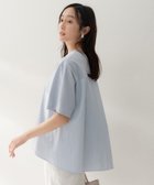 【アンタイトル/UNTITLED】の【洗える/Tシャツ】異素材ドッキングプルオーバー 大人の最旬トレンドファッション＆コーディネート founy(ファウニー) ファッション Fashion レディースファッション Fashion for Women トップス・カットソー Cut & Sew Tops シャツ・ブラウス・オフィスカジュアル Elegant Blouses & Button-Ups ロングTシャツ・Tシャツ Longline T-Shirts & Tees カジュアルプルオーバー・ニットトップス Pullovers & Knit Tops / Casual Pullovers アメリカン American Style 洗える Machine Washable 軽量 Lightweight, Ultra Light シルケット Silket, Silky Cotton ストレート Straight, Straight Cut スマート Smart, Elegant テーパード Tapered, Tapered Pants ドッキング Docking, Mixed Material フレア Flare, Flared ボトム Bottoms, Lower Wear おすすめ Recommended / Our Picks thumbnail サックスブルー|ID: prp329100004967718 ipo3291000000037260710