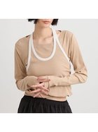 【ミースロエ/MIESROHE】のホルターネックツイストロンT 大人の最旬トレンドファッション＆コーディネート founy(ファウニー) ファッション Fashion レディースファッション Fashion for Women トップス・カットソー Cut & Sew Tops ロングTシャツ・Tシャツ Longline T-Shirts & Tees カットソー Cut and Sewn Top スマート Smart, Elegant トレンド Trend, Trending Now 今季 This Season, Current Season 長袖 Long Sleeve, Full Sleeve thumbnail BEG[037]|ID: prp329100004967740 ipo3291000000037260791