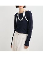 【ミースロエ/MIESROHE】のホルターネックツイストロンT 大人の最旬トレンドファッション＆コーディネート founy(ファウニー) ファッション Fashion レディースファッション Fashion for Women トップス・カットソー Cut & Sew Tops ロングTシャツ・Tシャツ Longline T-Shirts & Tees カットソー Cut and Sewn Top スマート Smart, Elegant トレンド Trend, Trending Now 今季 This Season, Current Season 長袖 Long Sleeve, Full Sleeve thumbnail NVY[089]|ID: prp329100004967740 ipo3291000000037260794