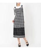 【ミッシュマッシュ/MISCH MASCH】の裾レースキャミワンピース/MM517417 ブラックホワイト|ID: prp329100004971209 ipo3291000000037279795