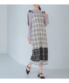 【ミッシュマッシュ/MISCH MASCH】の裾レースキャミワンピース/MM517417 ホワイトブラック|ID: prp329100004971209 ipo3291000000037279798