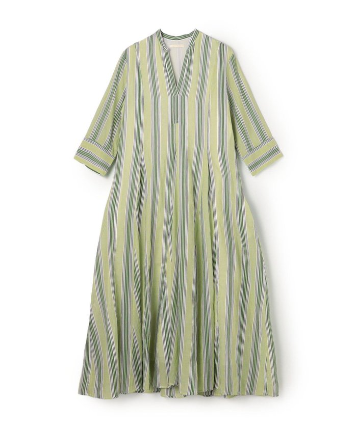【トゥモローランド/TOMORROWLAND】のne Quittez pas Cotton Voile Stripe ワンピース インテリア・キッズ・メンズ・レディースファッション・服の通販 founy(ファウニー) https://founy.com/ ファッション Fashion レディースファッション Fashion for Women ワンピース Dresses インド Indian Textile コレクション Collection, Seasonal Line コンパクト Compact, Small Size シンプル Simple, Minimal ストライプ Stripe, Striped Pattern スリット Slit, Slit Detail デコルテ Décolleté, Neckline 定番 Standard, Basic Item |ID: prp329100004971273 ipo3291000000037353670