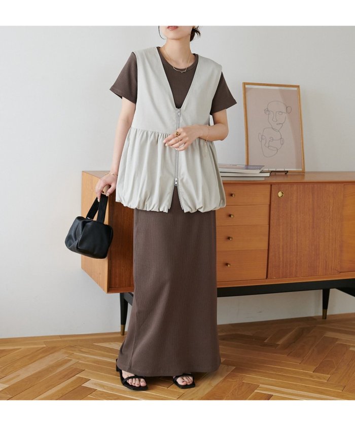 【ディスコート/Discoat】のバルーンZIPベストセット インテリア・キッズ・メンズ・レディースファッション・服の通販 founy(ファウニー) https://founy.com/ ファッション Fashion レディースファッション Fashion for Women アウター Coat / Outerwear Collection トップス・カットソー Cut & Sew Tops ベスト&ジレ / 重ね着スタイル Vests & Gilets おすすめ Recommended / Our Picks オイル Body Oil カーディガン Cardigan, Knitwear サンダル Sandals, Summer Shoes シンプル Simple, Minimal ジャケット Jacket, Outerwear ストラップサンダル Strappy Sandals, Strap Sandals セットアップ Set-Up, Coordinated Outfit デニム Denim, Jeans Material ネックレス Necklace, Pendant Necklace バルーン Balloon, Balloon Silhouette ベスト Vest, Waistcoat ポケット Pocket, Pocket Detail |ID: prp329100004971313 ipo3291000000037280387