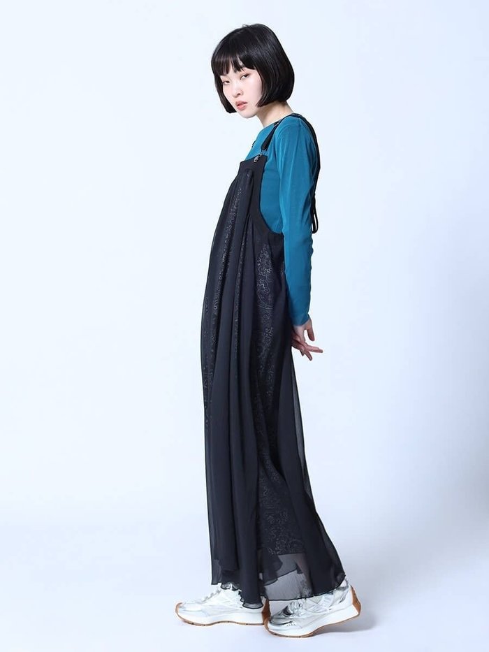 【ラシュッド/LASUD】のシアーレイヤードワイドペイズリー柄ジャンパースカート インテリア・キッズ・メンズ・レディースファッション・服の通販 founy(ファウニー) https://founy.com/ ファッション Fashion レディースファッション Fashion for Women スカート Skirts シアー Sheer, See-Through チュール Tulip, Tulip Motif ペイズリー Paisley, Ethnic Pattern エレガント 上品 Elegant 今季 This Season, Current Season |ID: prp329100004971401 ipo3291000000037280958