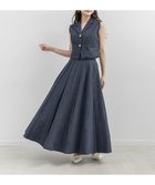 【ランダ/RANDA】のフリンジジレ プリーツスカートセットアップ INDIGO|ID: prp329100004971438 ipo3291000000037353491