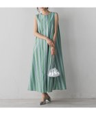 【ドロワット ロートレアモン/Droite Lautreamont】のMULTI COTTONストライプワンピース グリーン|ID: prp329100004971471 ipo3291000000037281297