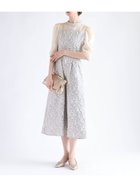 【ヴァン/Vin】のふくれジャガードバックリボンドレス 大人の最旬トレンドファッション＆コーディネート founy(ファウニー) ファッション Fashion レディースファッション Fashion for Women ワンピース Dresses フォーマル・パーティードレス・結婚式用ドレス Elegant & Casual Dresses シアー Sheer, See-Through デコルテ Décolleté, Neckline ドレス Dress, One-Piece フレア Flare, Flared リボン Ribbon, Bow エレガント 上品 Elegant thumbnail グレージュ|ID: prp329100004971615 ipo3291000000037281942