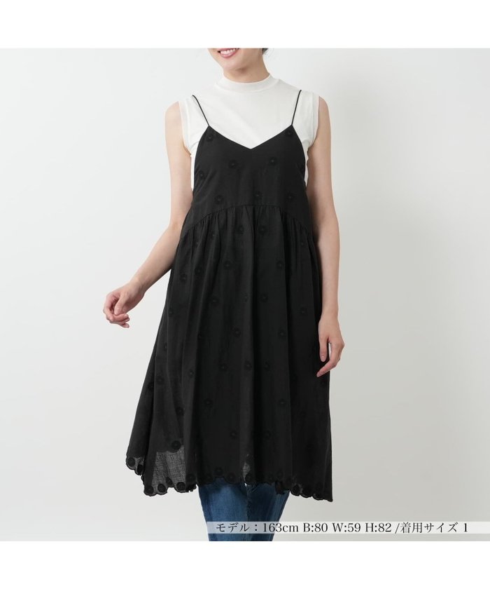 【ネミカ/NEMIKA】の刺繍キャミワンピース【normment】 インテリア・キッズ・メンズ・レディースファッション・服の通販 founy(ファウニー) https://founy.com/ ファッション Fashion レディースファッション Fashion for Women ワンピース Dresses キャミソールワンピース Camisole Dresses キャミワンピース Cami Dress, Slip Dress シンプル Simple, Minimal スカラップ Scallop, Scalloped Edge デニム Denim, Jeans Material ドローストリング Drawstring, Pull Cord フェミニン Feminine, Girly ポケット Pocket, Pocket Detail 夏 Summer |ID: prp329100004971619 ipo3291000000037281958