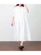 【ヴァン/Vin】のインドコットンプリーツワンピース ホワイト|ID: prp329100004971666 ipo3291000000037282175