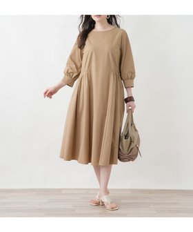 【レリアンプラスハウス/Leilian PLUS HOUSE】の【はっ水】洗えるワンピース 大人の最旬トレンドファッション＆コーディネート founy(ファウニー) ファッション Fashion レディースファッション Fashion for Women ワンピース Dresses アンダー Underwear Essentials ウォッシャブル Machine Washable エレガント 上品 Elegant ギャザー Gathered, Ruffled フィット Fit, Slim Fit ポケット Pocket, Pocket Detail 夏 Summer 洗える Machine Washable |ID:prp329100004971687