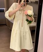 【ミニミニストア/miniministore】のセーラー襟ティアードチュニックワンピース クリーム|ID: prp329100004971808 ipo3291000000037282694