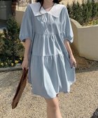 【ミニミニストア/miniministore】のセーラー襟ティアードチュニックワンピース ライトブルー|ID: prp329100004971808 ipo3291000000037353746