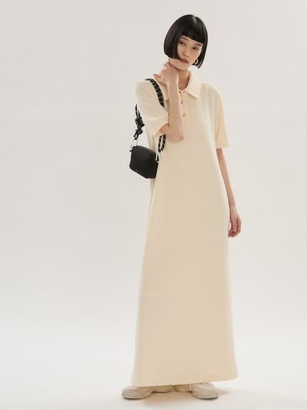 【エミ/emmi】のジョーゼットポロカットワンピース/UVカット インテリア・キッズ・メンズ・レディースファッション・服の通販 founy(ファウニー) 　ファッション　Fashion　レディースファッション　Fashion for Women　ワンピース　Dresses　おすすめ　Recommended / Our Picks　インナー　Innerwear　カットソー　Cut and Sewn Top　ジョーゼット　Georgette, Semi-Sheer Fabric　スマート　Smart, Elegant　YEL[032]|ID: prp329100004971972 ipo3291000000037283364