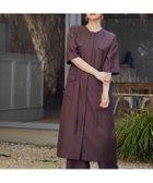 【セブンアイディコンセプト/7-IDconcept】の麻調ロングジレワンピース 大人の最旬トレンドファッション＆コーディネート founy(ファウニー) ファッション Fashion レディースファッション Fashion for Women アウター Coat / Outerwear Collection スマート Smart, Elegant スリーブ Sleeve, Long Sleeve / Short Sleeve ツイル Twist, Twisted Detail トレンド Trend, Trending Now パッチ Patch, Appliqué フロント Front, Front Design ポケット Pocket, Pocket Detail ロング Long, Long-Length ワイド Wide, Wide Fit エレガント 上品 Elegant thumbnail ブラウン|ID: prp329100004972024 ipo3291000000037283608