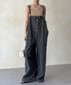 【ドゥドゥ/DouDou】の【WEB限定】フロントボタンデニムサロペット ブラック|ID: prp329100004972032 ipo3291000000037353869