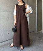 【アンドミー/andme】のノースリーブ スウェッ トロング ワンピース 大人の最旬トレンドファッション＆コーディネート founy(ファウニー) ファッション Fashion レディースファッション Fashion for Women ワンピース Dresses アメリカン American Style ショート Short, Short Length スウェット / スエット Sweatshirt, Sweatwear スリット Slit, Slit Detail スリーブ Sleeve, Long Sleeve / Short Sleeve ノースリーブ Sleeveless, No-Sleeve 長袖 Long Sleeve, Full Sleeve バランス Balance, Style Balance ポケット Pocket, Pocket Detail リラックス Relax, Relaxed Fit おすすめ Recommended / Our Picks thumbnail ブラウン|ID: prp329100004972048 ipo3291000000037283746