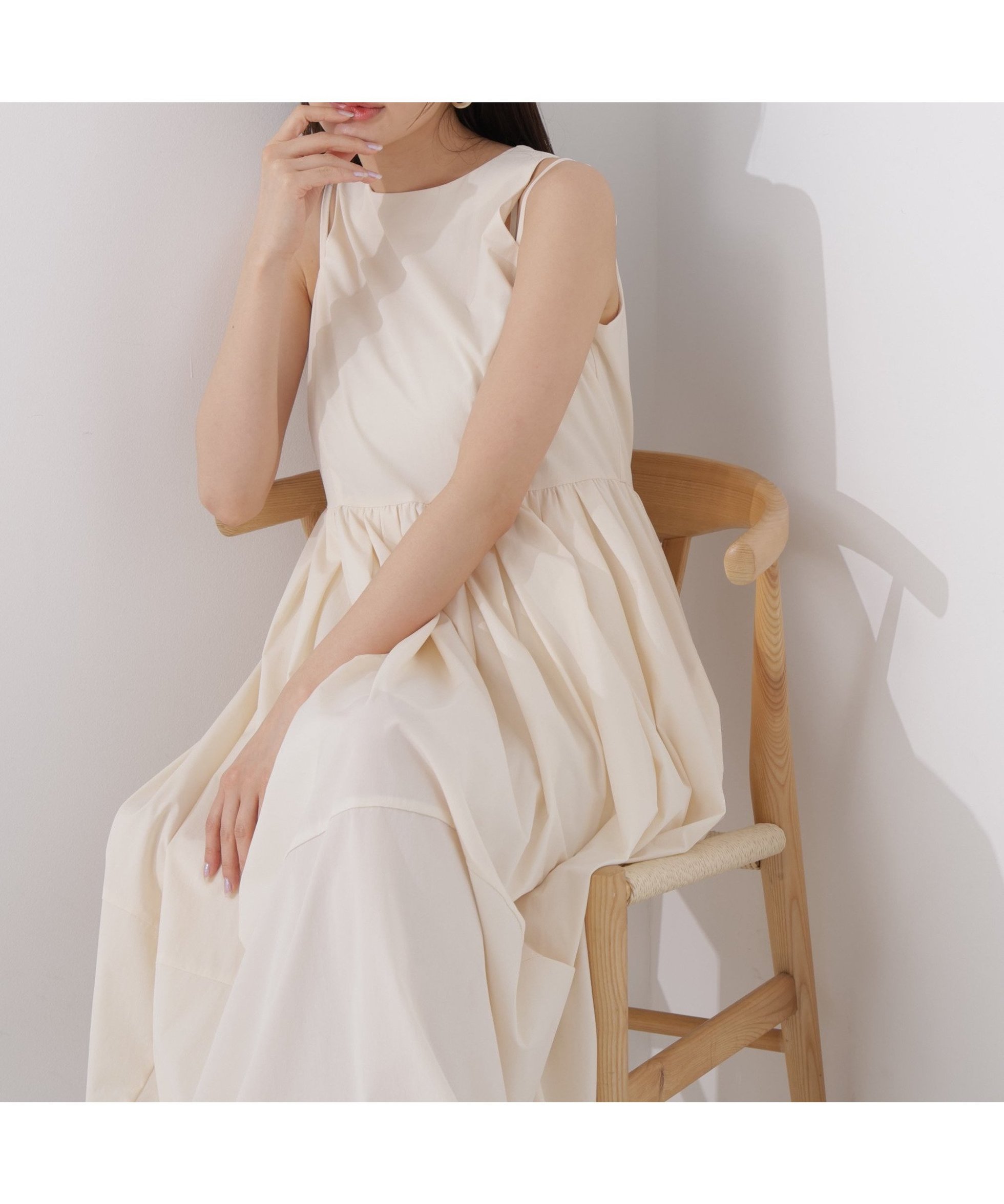 【プロポーション ボディドレッシング/PROPORTION BODY DRESSING】のa/mie アメスリサマーワンピース インテリア・キッズ・メンズ・レディースファッション・服の通販 founy(ファウニー) 　ファッション　Fashion　レディースファッション　Fashion for Women　ワンピース　Dresses　ポケット　Pocket, Pocket Detail　ラップ　Wrap, Wrap Design　ワッシャー　Washer, Crinkled Finish　夏　Summer　アイボリー2|ID: prp329100004972134 ipo3291000000037284063