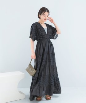 【アーバンリサーチ ロッソ/URBAN RESEARCH ROSSO】のMade In Indiaエンブロイダリーワンピース 大人の最旬トレンドファッション＆コーディネート founy(ファウニー) ファッション Fashion レディースファッション Fashion for Women ワンピース Dresses 2026年 2026 2026春夏・S/S Spring/Summer 2026 SS26 インド Indian Textile モチーフ Motif, Design Theme リラックス Relax, Relaxed Fit レース Lace, Lace Fabric ロング Long, Long-Length エレガント 上品 Elegant 夏 Summer S/S・春夏 SS, Spring/Summer, Warm Season |ID:prp329100004972239