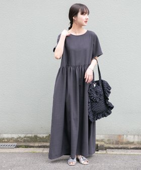【アイテムズアーバンリサーチ/ITEMS URBAN RESEARCH】の『イージーケア/接触冷感/UVカット』SMOOTH LINEN TOUCH ワンピース 大人の最旬トレンドファッション＆コーディネート founy(ファウニー) ファッション Fashion レディースファッション Fashion for Women ワンピース Dresses 2026年 2026 2026春夏・S/S Spring/Summer 2026 SS26 ギャザー Gathered, Ruffled エレガント 上品 Elegant 夏 Summer S/S・春夏 SS, Spring/Summer, Warm Season 楽ちん Easy Fit, Comfortable |ID:prp329100004972291