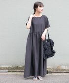 【アイテムズアーバンリサーチ/ITEMS URBAN RESEARCH】の『イージーケア/接触冷感/UVカット』SMOOTH LINEN TOUCH ワンピース チャコールグレー|ID: prp329100004972291 ipo3291000000037284866