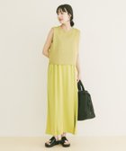 【アイテムズアーバンリサーチ/ITEMS URBAN RESEARCH】のニットベストセットノースリーブワンピース イエロー系その他|ID: prp329100004972299 ipo3291000000037284905