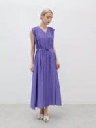【ラシュッド/LASUD】のレーヨン混ウェーブタックワンピース ブルー|ID: prp329100004972342 ipo3291000000037285102
