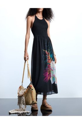 【デシグアル/Desigual】のトロピカルホルタードレス 大人の最旬トレンドファッション＆コーディネート founy(ファウニー) ファッション Fashion レディースファッション Fashion for Women ワンピース Dresses フォーマル・パーティードレス・結婚式用ドレス Elegant & Casual Dresses カラフル Colorful Design シューズ Shoes, Footwear デニム Denim, Jeans Material ドレス Dress, One-Piece パターン Pattern, Design Print パッチワーク Patchwork, Mixed Fabric プリント Print, Printed Pattern メンズ Men's, Menswear リボン Ribbon, Bow |ID:prp329100004972498