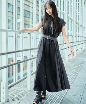 【ハレ/HARE】のバイカラープリーツノースリーブワンピース 大人の最旬トレンドファッション＆コーディネート founy(ファウニー) ファッション Fashion レディースファッション Fashion for Women ワンピース Dresses おすすめ Recommended / Our Picks インナー Innerwear ウェーブ Wavy Pattern カーディガン Cardigan, Knitwear クール Cool, Chic サンダル Sandals, Summer Shoes スクエア Square, Square Shape ストレート Straight, Straight Cut ノースリーブ Sleeveless, No-Sleeve プリーツ Pleats, Pleated ボレロ Bolero, Short Cardigan 夏 Summer |ID:prp329100004972550