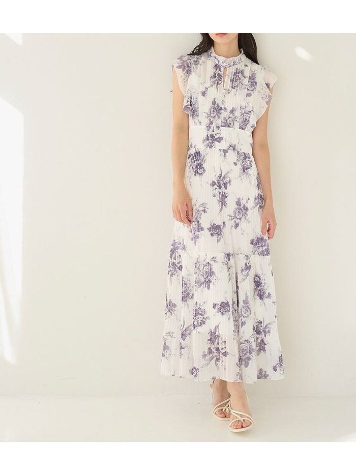 【スナイデル/SNIDEL】の【販路限定サイズあり】Sustainableプリーツプリントワンピース インテリア・キッズ・メンズ・レディースファッション・服の通販 founy(ファウニー) https://founy.com/ ファッション Fashion レディースファッション Fashion for Women ワンピース Dresses インナー Innerwear ウェーブ Wavy Pattern エレガント 上品 Elegant カラフル Colorful Design シフォン Chiffon, Lightweight Fabric シャーリング Shirring, Ruched ストレート Straight, Straight Cut スマート Smart, Elegant トレンド Trend, Trending Now 人気 Popular, Best Seller フラワー Flower, Floral フリル Frill, Ruffle ブライト Bright, Shiny プリント Print, Printed Pattern プリーツ Pleats, Pleated リボン Ribbon, Bow ロマンティック Romantic, Feminine Style おすすめ Recommended / Our Picks |ID: prp329100004972662 ipo3291000000037356132