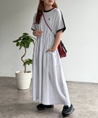 【シーピーシーエム/CPCM】の【U.S. POLO ASSN.】半袖ティアードワンピース グレー|ID: prp329100004972827 ipo3291000000037287238